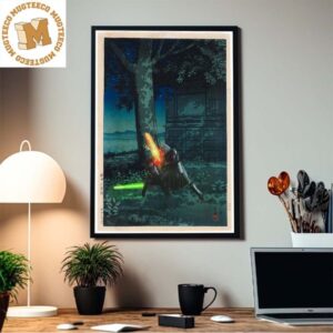Star Wars Ahsoka Shin Hati Vs Sabine Wren Rivaly Japanese Style Home Decor Poster Canvas