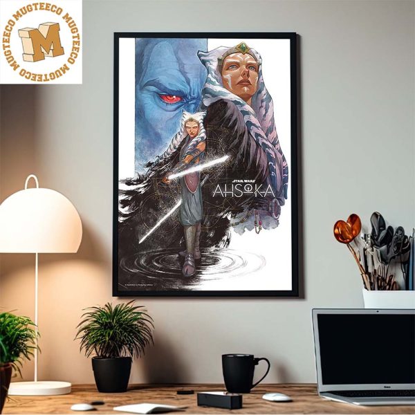 Star Wars Ahsoka Vintage Style Tribute Art Home Decor Poster Canvas Star Wars Ahsoka Vintage Style Tribute Art Home Decor Poster Canvas