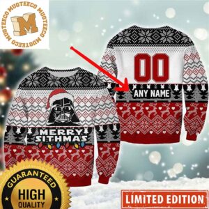 Star Wars Darth Vader Merry Sithmas Personalized Knitting Christmas Ugly Sweater