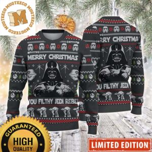Star Wars Darth Vader Merry Xmas You Filthy Jedi Rebel Christmas Ugly Sweater