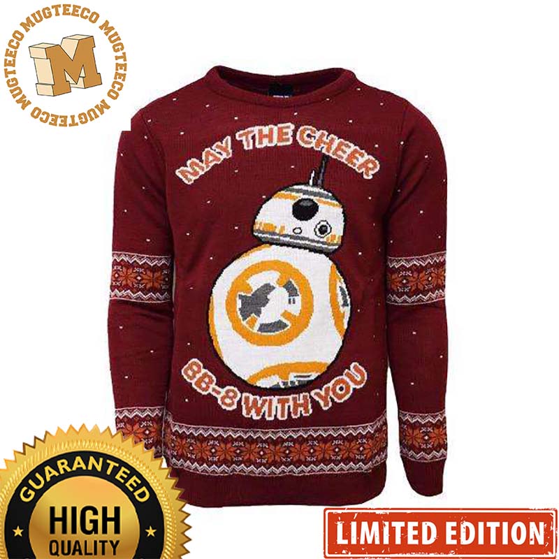 Star Wars May The Cheer BB-8 With You Knitting Maroon Christmas Ugly Sweater Star Wars May The Cheer BB-8 With You Knitting Maroon Christmas Ugly Sweater