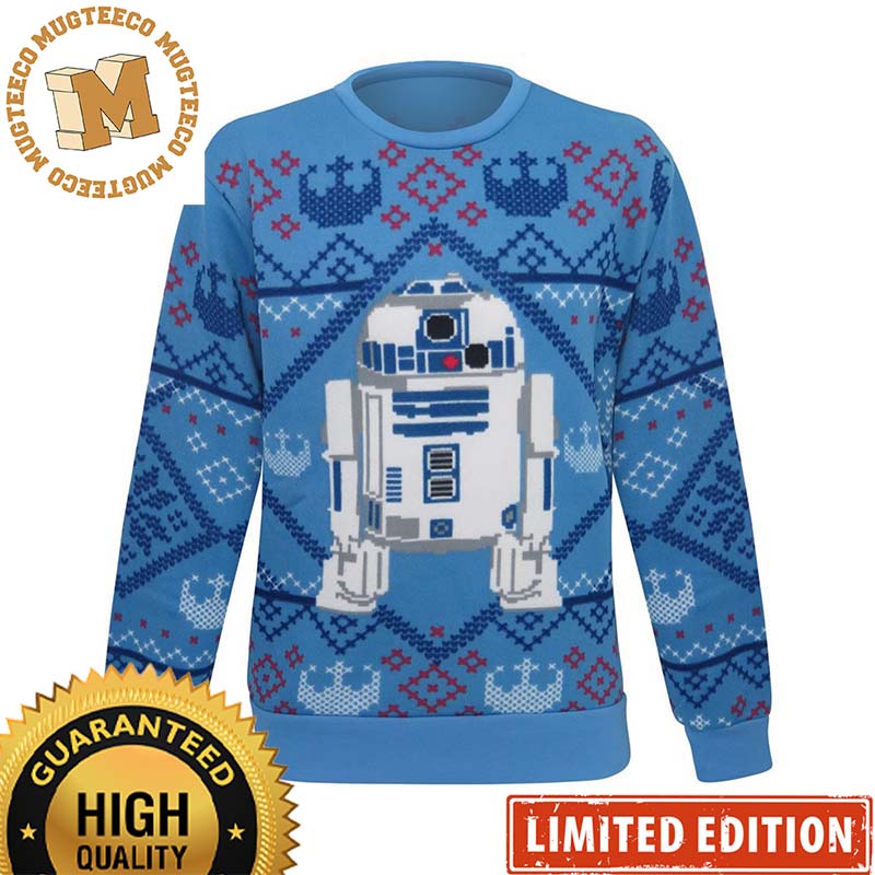 Star Wars R2-D2 Cozy R2 Knitting Christmas Ugly Sweater Star Wars R2-D2 Cozy R2 Knitting Christmas Ugly Sweater
