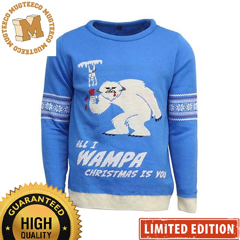 Star Wars Wampa All I Wampa Christmas Is You Funny Holiday Ugly Sweater Star Wars Wampa All I Wampa Christmas Is You Funny Holiday Ugly Sweater