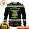 Star Wars Yoda EFF YOU SEE KAY Funny Christmas Ugly Sweaters