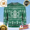 Starbucks Coffee Big Logo Christmas Scenes Snowflakes And Pine Tree Knitting Black And Green Holiday Ugly Sweater Starbucks Coffee Big Logo Christmas Scenes Snowflakes And Pine Tree Knitting Black And Green Holiday Ugly Sweater