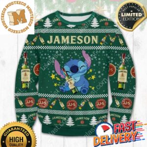 Stitch Hug Jameson Ugly Christmas Sweater For Holiday 2023 Xmas Gifts
