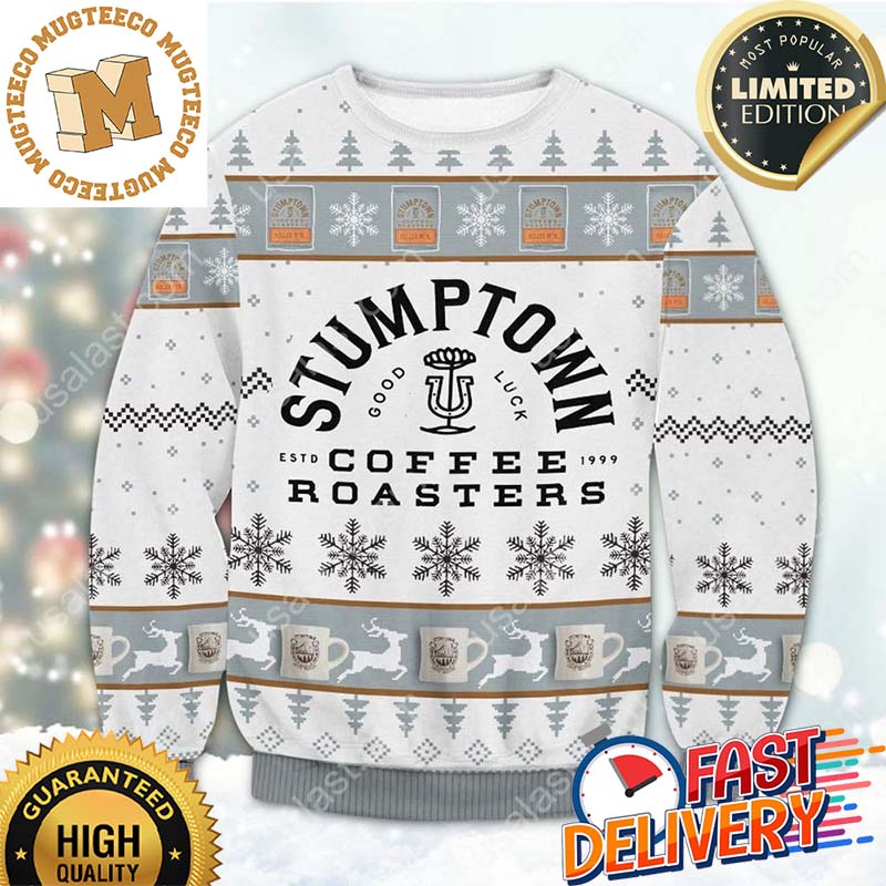Stumptown Coffee Roasters Ugly Christmas Sweater For Holiday 2023 Xmas Gifts Stumptown Coffee Roasters Ugly Christmas Sweater For Holiday 2023 Xmas Gifts