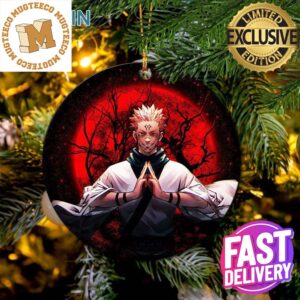 Sukuna Jujutsu Kaisen Moonlight Xmas Custom Name Tree Decorations Ornament