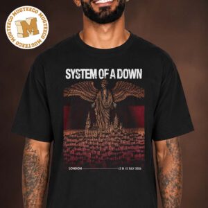 System Of A Down London Event Poster At Tottenham Hotspur Stadium On July 13 and 15 2026 Unisex T Shirt