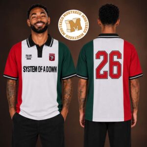System Of A Down Warsaw Poland 2026 Merch Polo Jersey At PGE Narodowy 18 And 19 July 2026