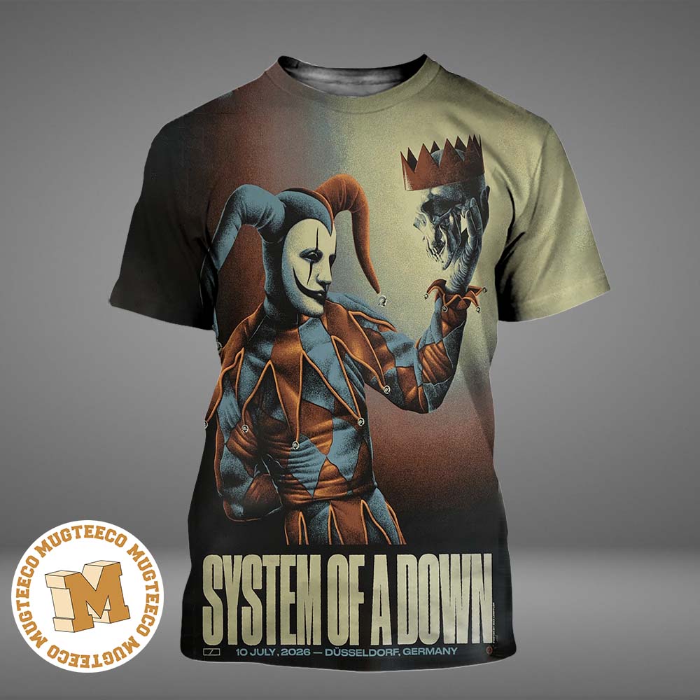 System of a Down Germany 2026 Event Poster At Düsseldorf On July 10 2026 All Over Print Shirt System of a Down Germany 2026 Event Poster At Düsseldorf On July 10 2026 All Over Print Shirt