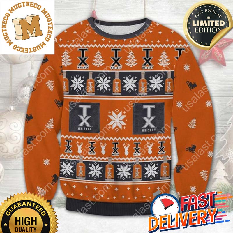 TX Blended Whiskey Ugly Christmas Sweater For Holiday 2023 Xmas Gifts TX Blended Whiskey Ugly Christmas Sweater For Holiday 2023 Xmas Gifts