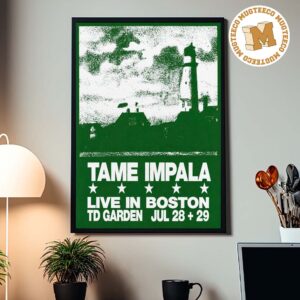 Tame Impala Boston US 2026 Event Poster At TD Garden On July 28 And 29 2026 Home Decor Poster Canvas