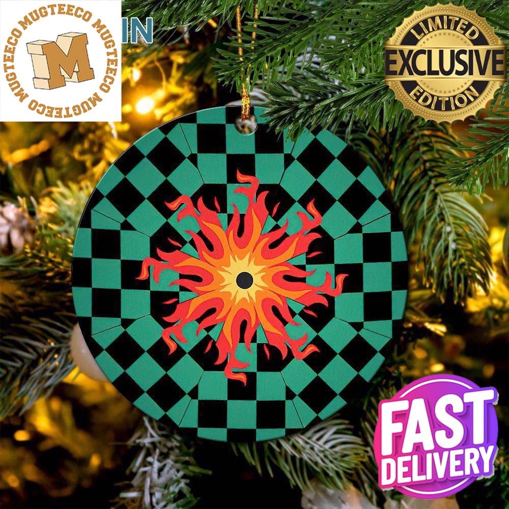 Tanjiro Demon Slayer Xmas Custom Name Tree Decorations Ornament Tanjiro Demon Slayer Xmas Custom Name Tree Decorations Ornament