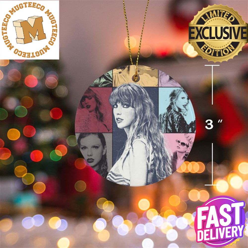 Taylor Swift Eras Tour Theme Xmas 2023 Ceramic Christmas Ornament Taylor Swift Eras Tour Theme Xmas 2023 Ceramic Christmas Ornament