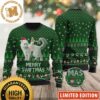 Taylor Swift Ride A Cat With Santa Hat Merry Swiftmas In Black Ugly Christmas Sweater