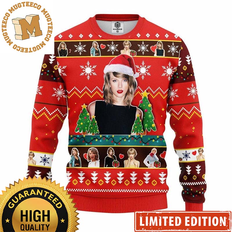 Taylor Swift Singer Santa Taylor Ugly Christmas Sweater 2023 Taylor Swift Singer Santa Taylor Ugly Christmas Sweater 2023