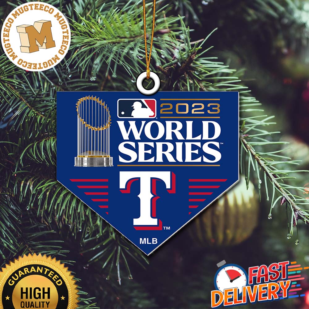 Texas Rangers MLB 2023 World Series Champions Christmas Tree Decorations Ornament Texas Rangers MLB 2023 World Series Champions Christmas Tree Decorations Ornament