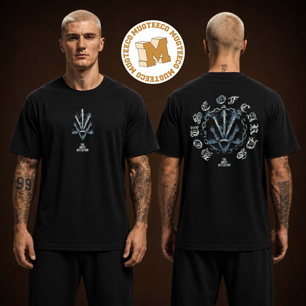 The Amity Affliction House Of Cards Two Sided Unisex T Shirt The Amity Affliction House Of Cards Two Sided Unisex T Shirt