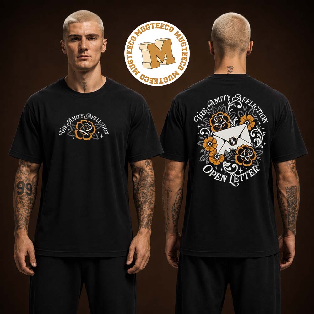 The Amity Affliction Open Letter Two Sided Unisex T Shirt The Amity Affliction Open Letter Two Sided Unisex T Shirt