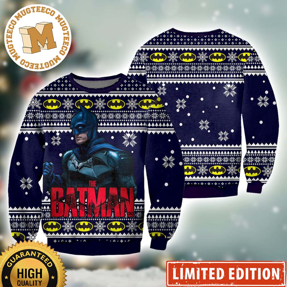 The Batman Robert Pattinson Ugly Christmas Sweater The Batman Robert Pattinson Ugly Christmas Sweater