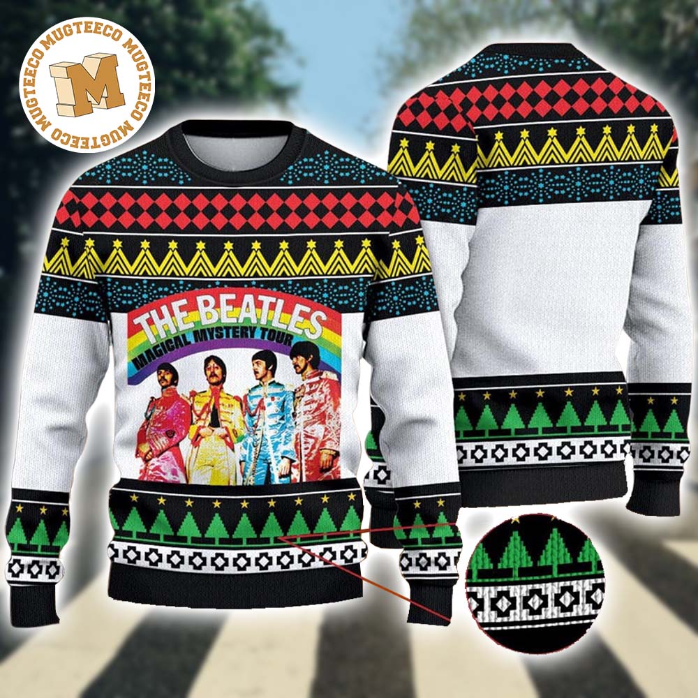 The Beatles 1980 Magical Mystery Tour Xmas 2023 Gifts For Fan Christmas Ugly Sweater The Beatles 1980 Magical Mystery Tour Xmas 2023 Gifts For Fan Christmas Ugly Sweater