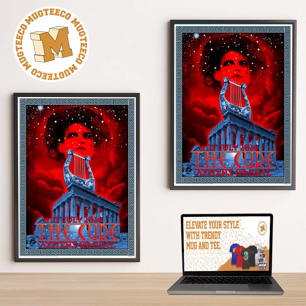 The Cure Athens 2026 Limited Edition Event Poster On July 15 2026 Home Decor Poster Canvas The Cure Athens 2026 Limited Edition Event Poster On July 15 2026 Home Decor Poster Canvas