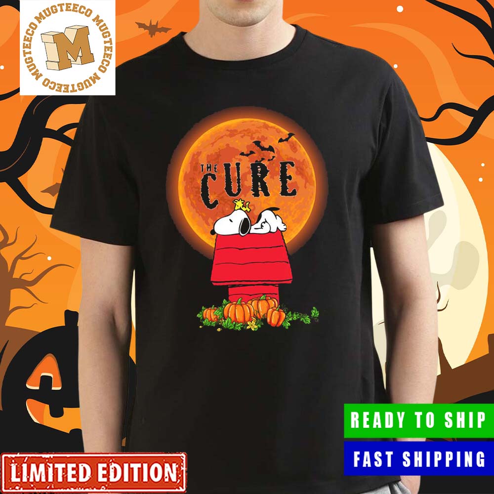 The Cure Snoopy And Woodstock Happy Halloween Unisex T-shirt The Cure Snoopy And Woodstock Happy Halloween Unisex T-shirt