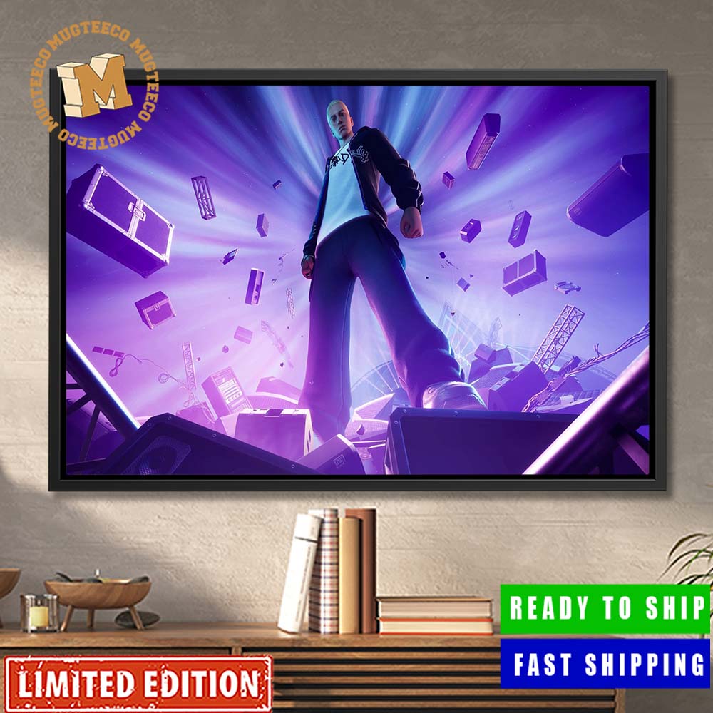 The Fortnite Big Bang Event Feature Eminem Home Decor Poster Canvas The Fortnite Big Bang Event Feature Eminem Home Decor Poster Canvas
