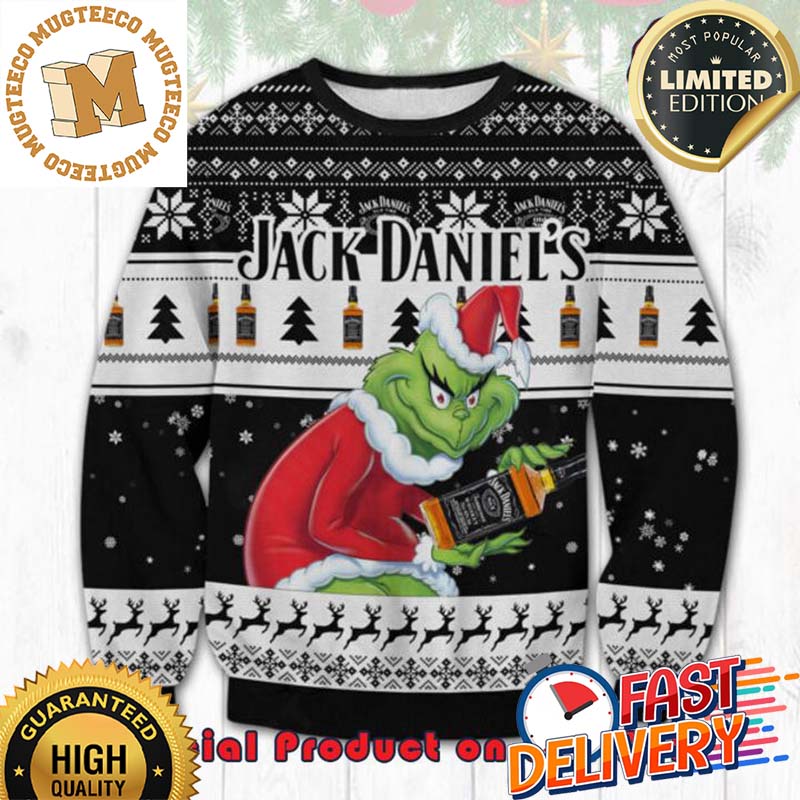 The Grinch Math Jack Daniels Reindeer Ugly Christmas Sweater For Holiday 2023 Xmas Gifts The Grinch Math Jack Daniels Reindeer Ugly Christmas Sweater For Holiday 2023 Xmas Gifts
