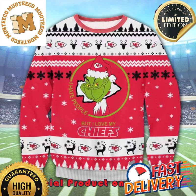 The Grinch Math Kansas City Chiefs NFL Santa Hat I Hate People Ugly Christmas Sweater For Holiday 2023 Xmas Gifts The Grinch Math Kansas City Chiefs NFL Santa Hat I Hate People Ugly Christmas Sweater For Holiday 2023 Xmas Gifts