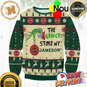 The Grinch Stole My Jameson Ugly Christmas Sweater