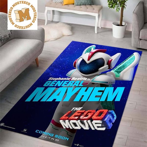 The Lego Movie Part 2 Stephanie Beatriz Is General Mayhem Area Rug Home Decor The Lego Movie Part 2 Stephanie Beatriz Is General Mayhem Area Rug Home Decor