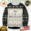 The Macallan Whisky Reindeer Snowflake Pattern 2023 Ugly Christmas Sweater