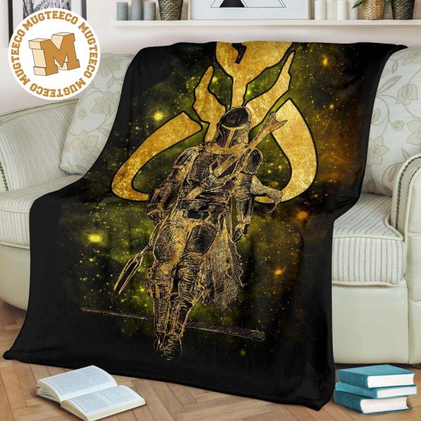 The Mandalorian Fleece Blanket Bounty Hunter Golden The Mandalorian Fleece Blanket Bounty Hunter Golden