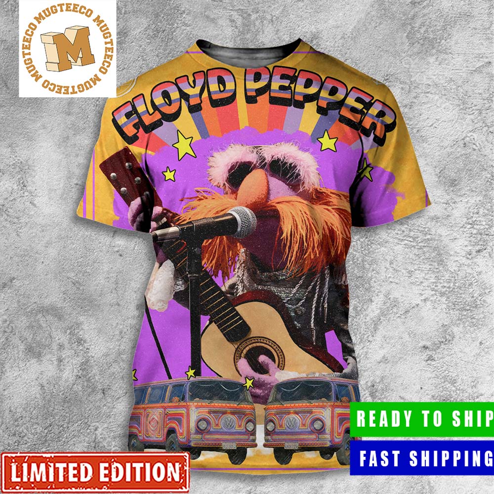 The Muppets Mayhem Floyd Pepper Bass Player All Over Print Shirt The Muppets Mayhem Floyd Pepper Bass Player All Over Print Shirt
