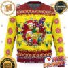 The Simpsons Family Christmas Day Santa And Lights Knitted Holiday Ugly Sweater The Simpsons Family Christmas Day Santa And Lights Knitted Holiday Ugly Sweater