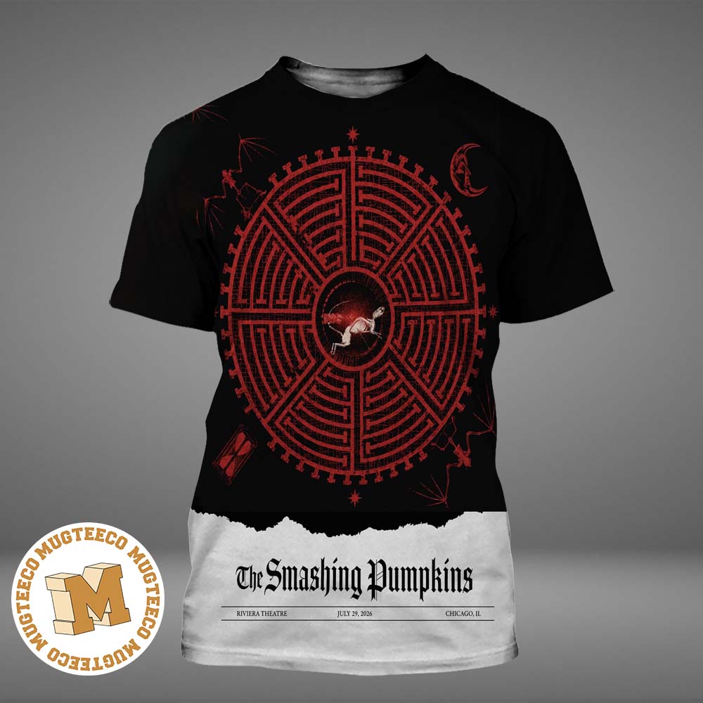 The Smashing Pumpkins Chicago IL 2026 Event Poster At Riviera Theatre On July 29 2026 All Over Print Shirt The Smashing Pumpkins Chicago IL 2026 Event Poster At Riviera Theatre On July 29 2026 All Over Print Shirt