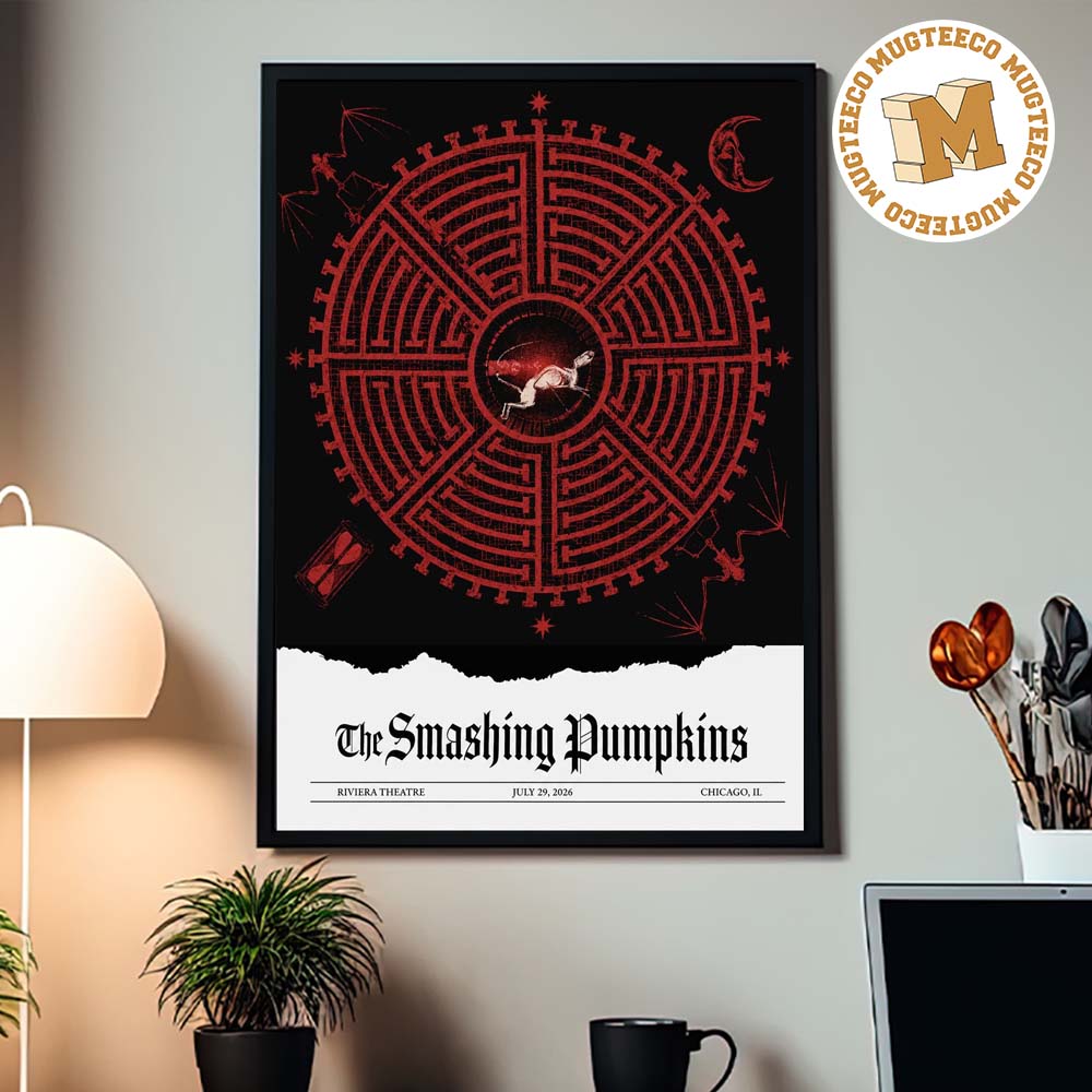 The Smashing Pumpkins Chicago IL 2026 Event Poster At Riviera Theatre On July 29 2026 Home Decor Posster Canvas The Smashing Pumpkins Chicago IL 2026 Event Poster At Riviera Theatre On July 29 2026 Home Decor Posster Canvas