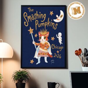The Smashing Pumpkins Chicago IL 2026 Pop Up Shop Tee Baseman Home Decor Poster Canvas