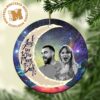 Travis Kelce And Taylor Swift I Love You To The Moon And Back Christmas Tree Decorations Ornament