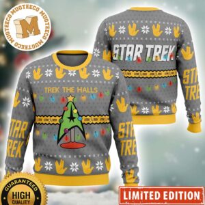 Trek The Halls Star Trek Ugly Christmas Sweater