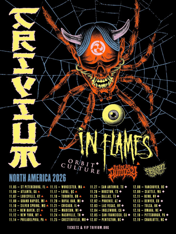 Trivium Band The Crown In The Grave Tour 2026 North America Tour Dates
