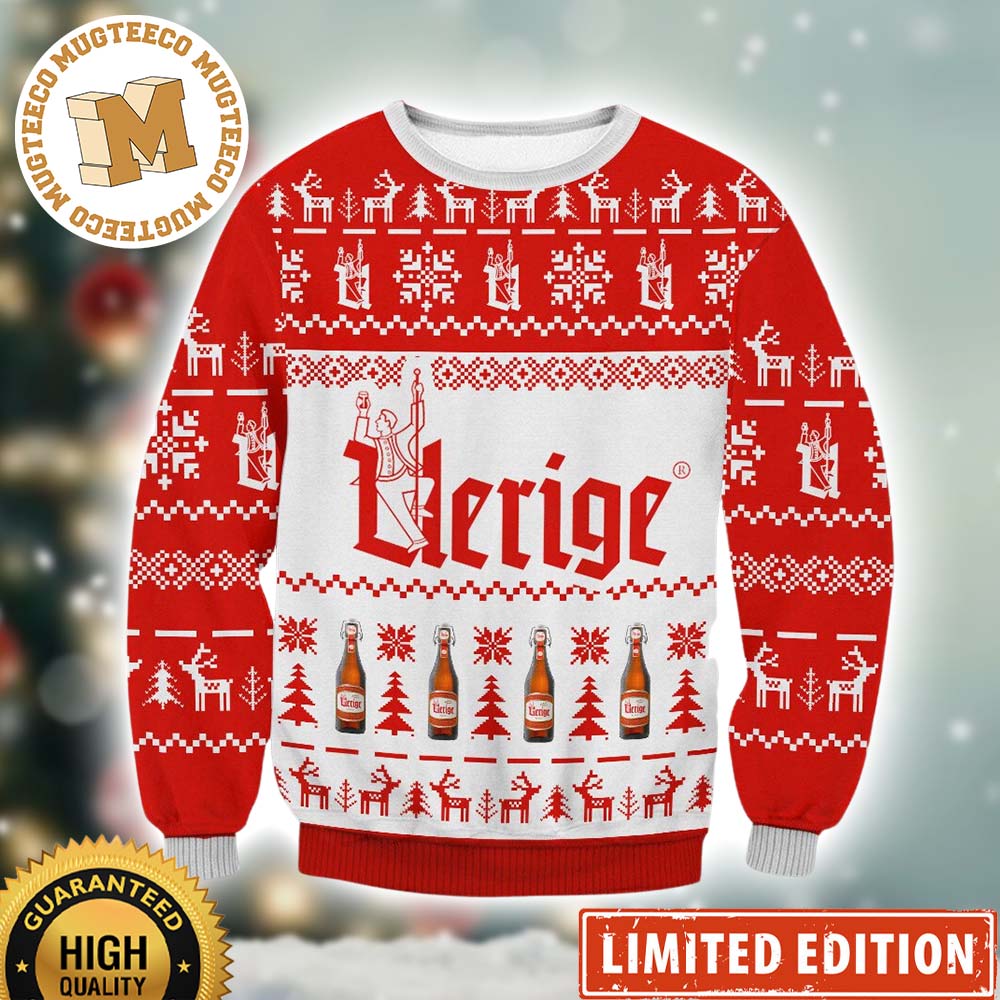 Uerige Beer 3D Knitted Ugly Christmas Sweater Uerige Beer 3D Knitted Ugly Christmas Sweater