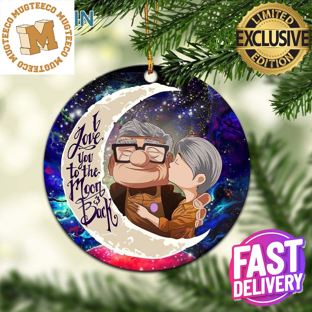 Up Couple Love You To The Moon And Back 2023 Holiday Gifts Custom Name Christmas Ornament Up Couple Love You To The Moon And Back 2023 Holiday Gifts Custom Name Christmas Ornament