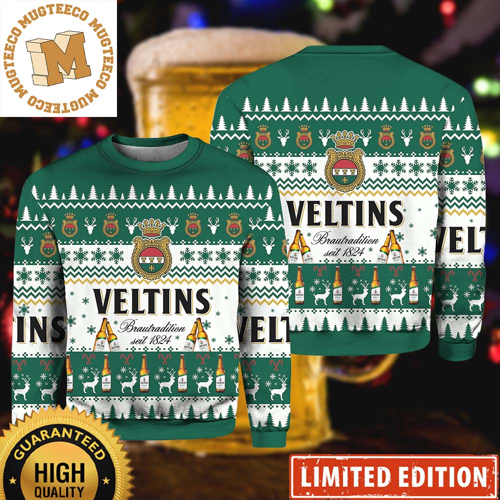 Veltins Brau Tradition Seit 1824 2023 Holiday Christmas Ugly Sweater Veltins Brau Tradition Seit 1824 2023 Holiday Christmas Ugly Sweater