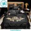 Versace Barocco Print Luxury Pattern In Black Most Comfortable Bedding Set