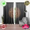 Versace Big Black Signature Logo With Gucci Snake In Money Background Window Curtain Versace Big Black Signature Logo With Gucci Snake In Money Background Window Curtain