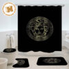 Versace Big Golden Logo And Baroque Bathroom Accessories Set Versace Big Golden Logo And Baroque Bathroom Accessories Set