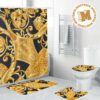 Versace Golden Baroque Pattern Bathroom Accessories Set Versace Golden Baroque Pattern Bathroom Accessories Set